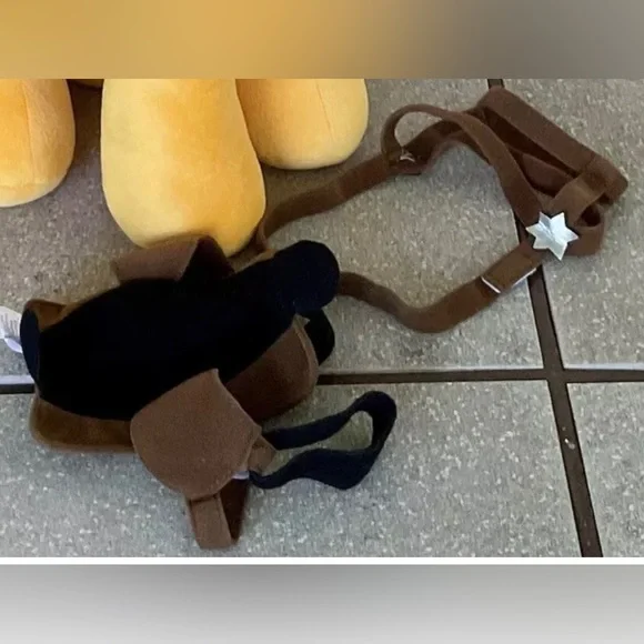 Build a Bear Brown Saddle & Bridle with Stars for Horse or My Little Pony RARE - Picture 5 of 5